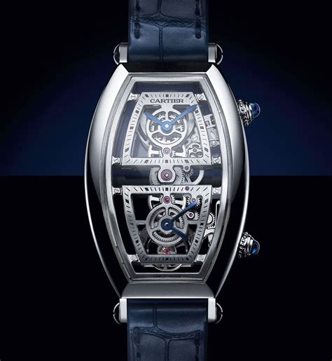 montre squelette cartier|Montre Tonneau .